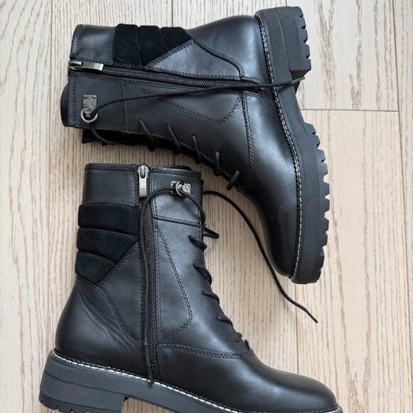 Franco Sarto black combat boots - Picture 1 of 7